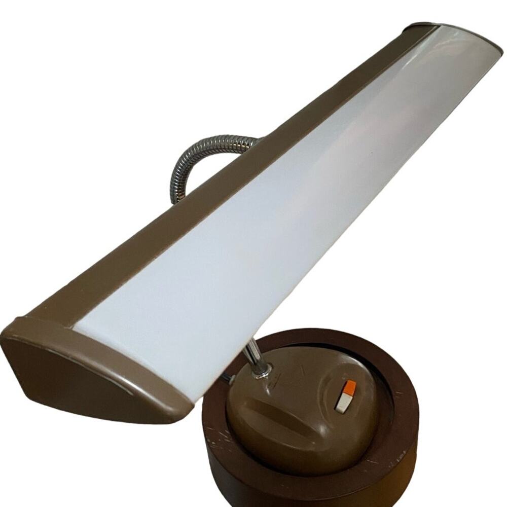 Vintage Japan Gooseneck‎ Fluorescent Desk Lamp MCM Industrial